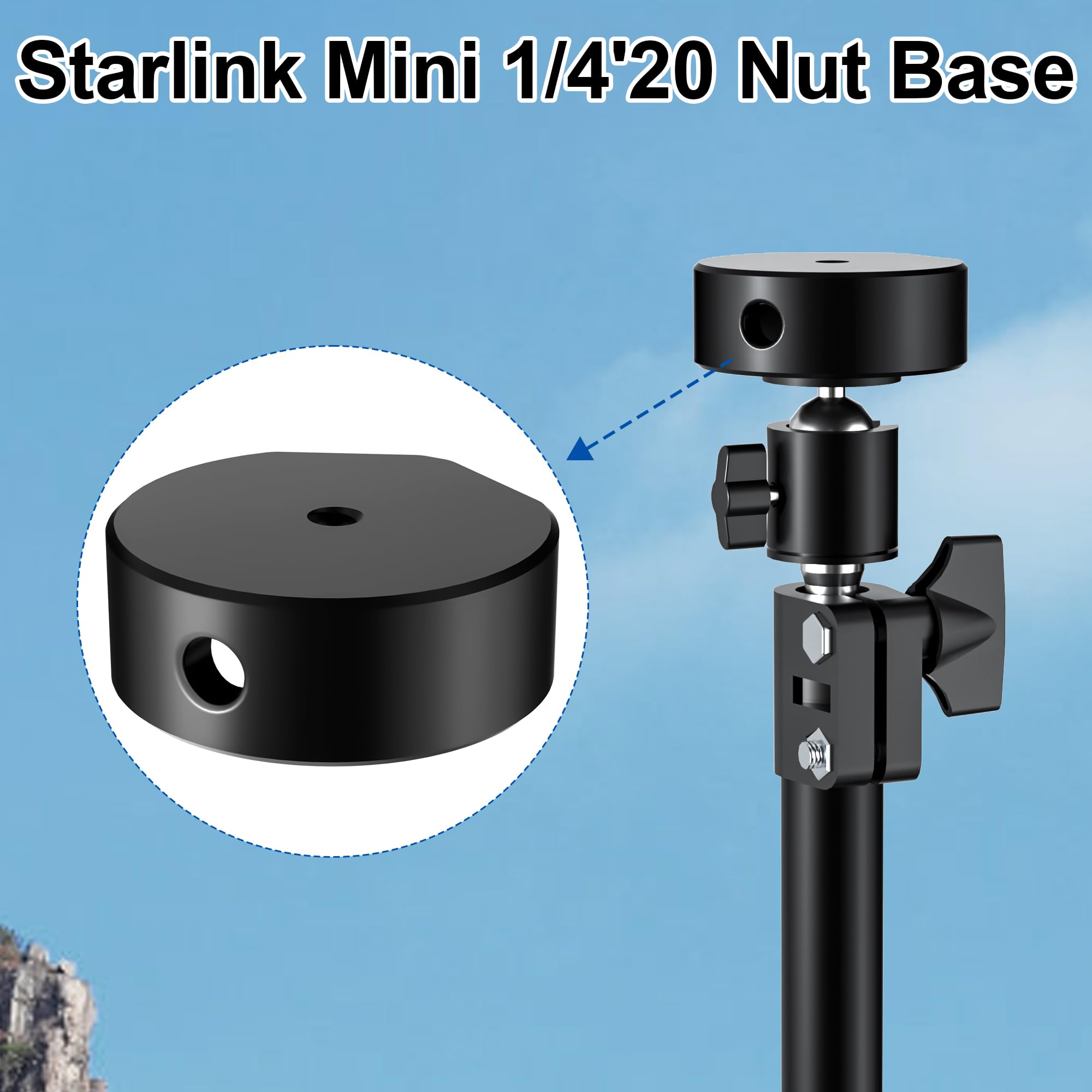  pod mini 2個セット+壁掛けステー付属 Amazon | Starlink ミニ三脚マウント プレートコネクターと1/4インチ