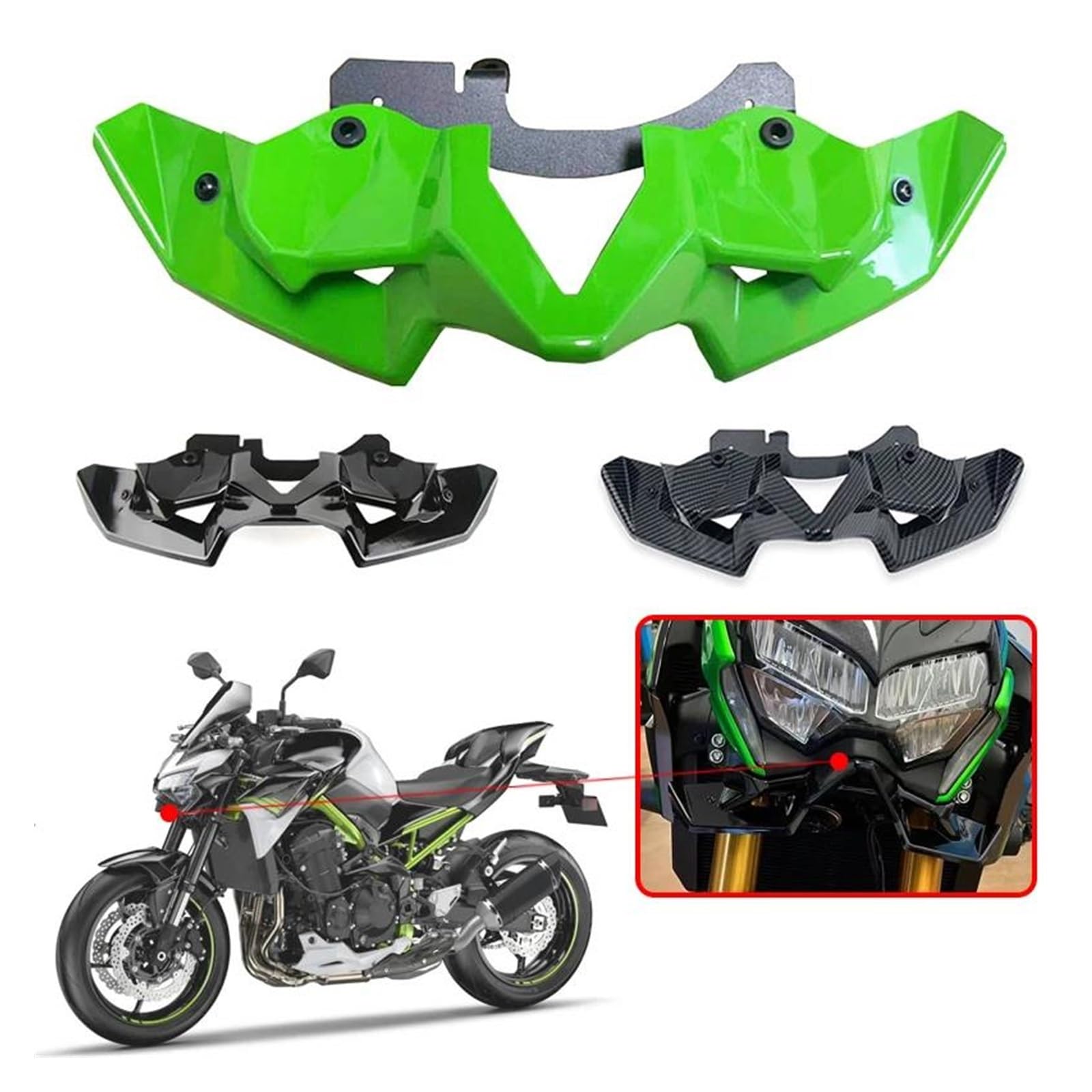 Amazon.co.jp: スポイラー ために Z900 用オートバイ裸 