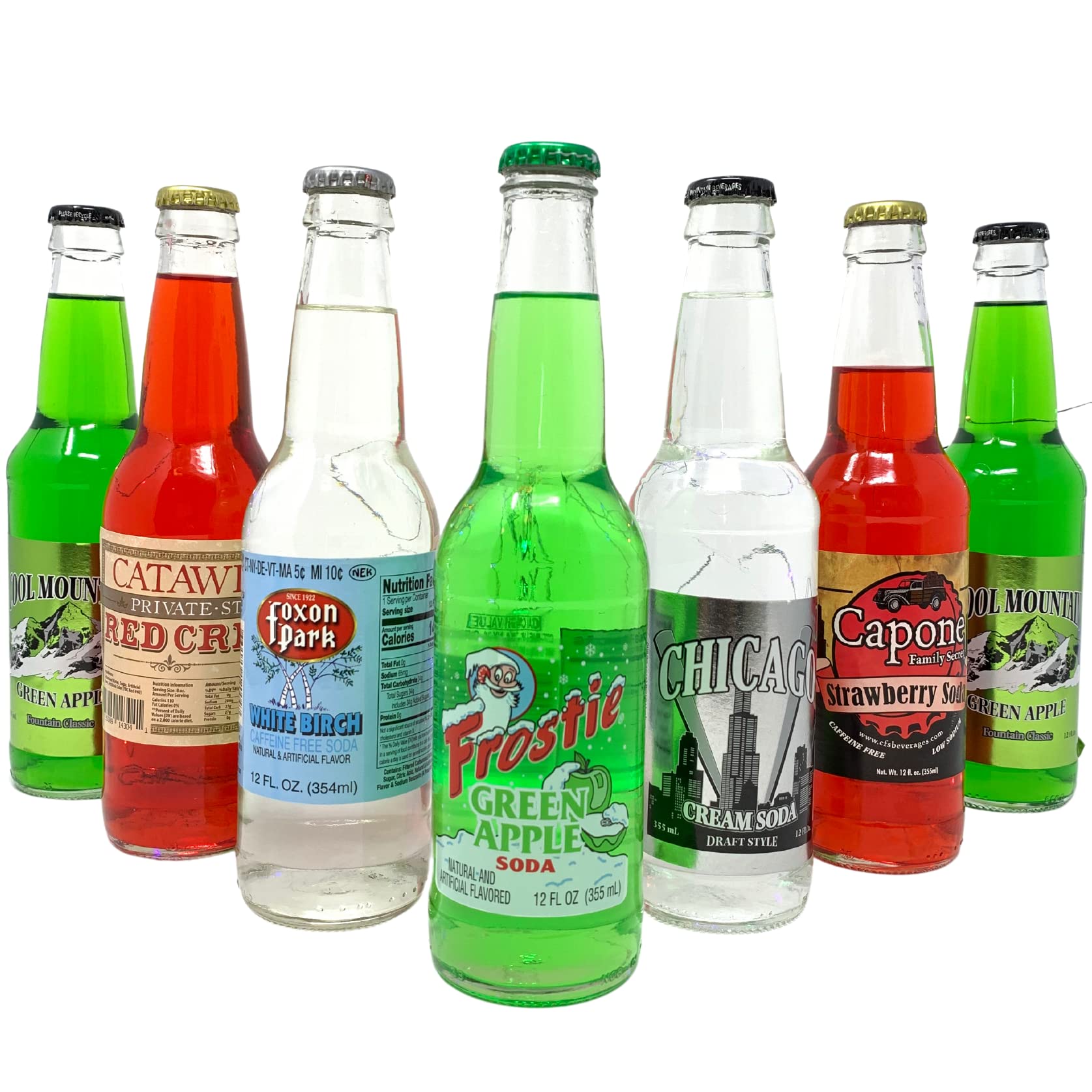 Fruit Cream Sampler - 12 oz 12 Glass Bottles