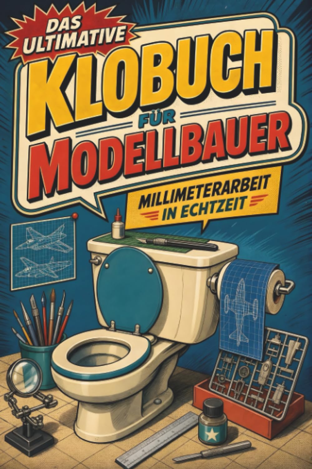 Das ultimative Klobuch für Modellbauer: Millimeterarbeit in Echtzeit. Lustiges Geschenk für Fans von Modellbau, Revell und Miniaturen