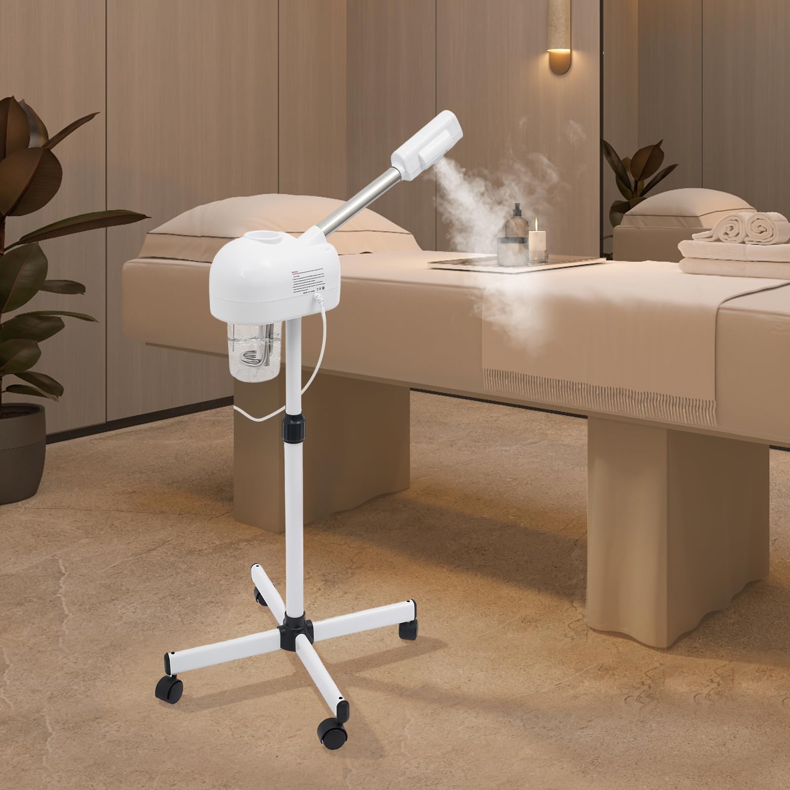 Vaporizador facial 800 W sauna facial limpiador de poros LCD
