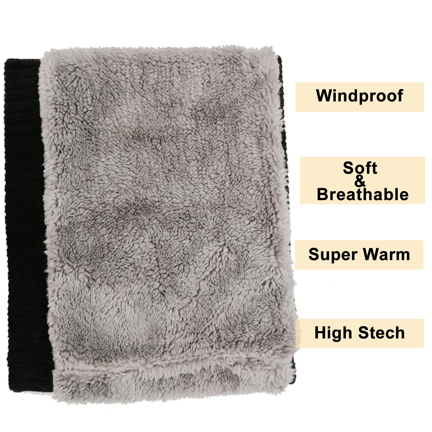 lifwimner 2 Pezzi Scaldacollo Uomo Sciarpa da Donna e da Uomo Invernale a Maglia Caldo, Scaldacollo Moto Invernale Scalda Collo Cervicali, Neck Warmer Snood