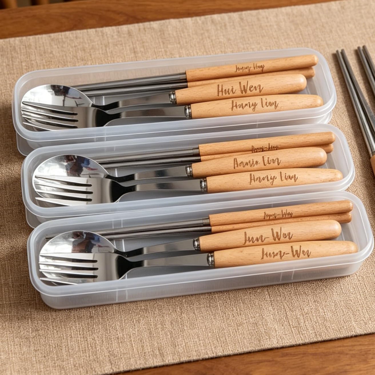 Personalisiertes Löffel-Gabel-Set, Graviert für Kinder und Erwachsene | personalisiertes Besteck,gravierter Löffel,gravierte Gabel,Kinderbesteck,Geschenk personalisiert,Essbesteck