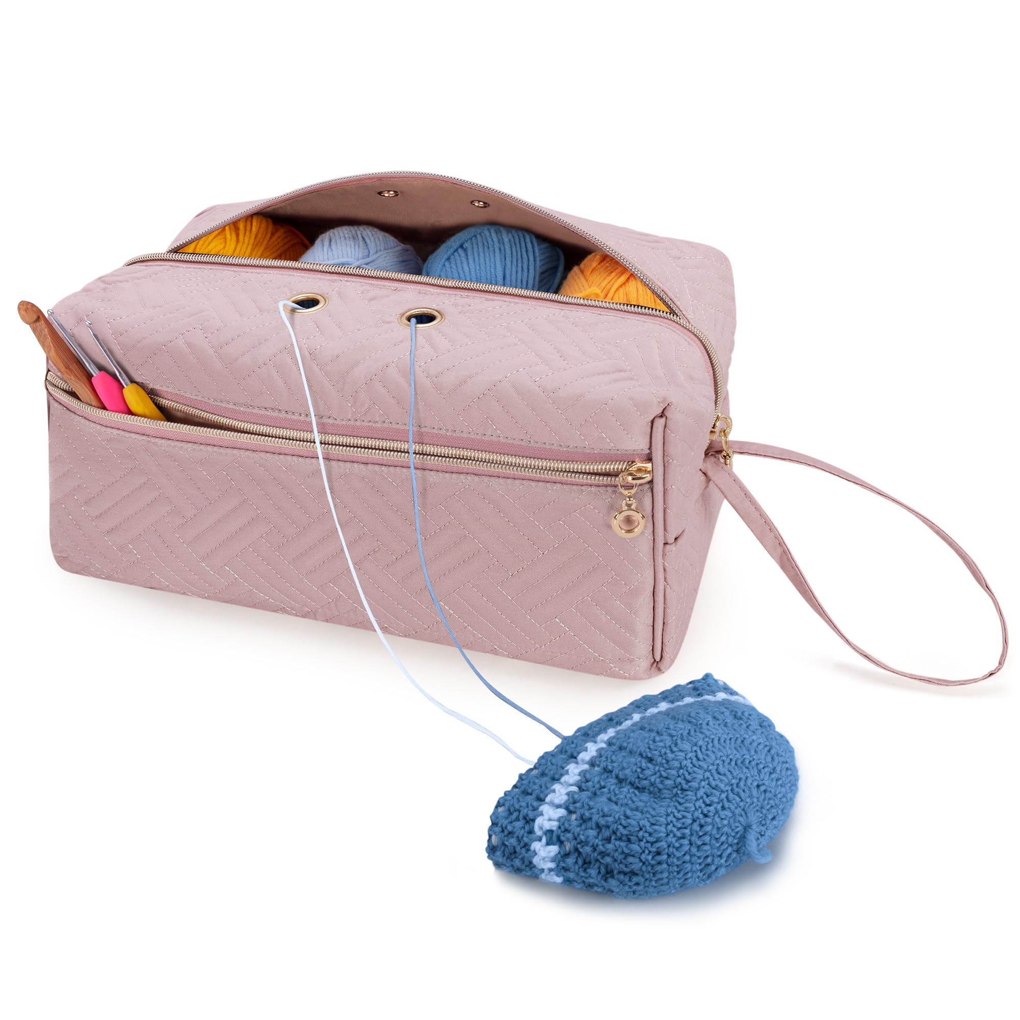 Yarn Bag Luxja Yarn Storage Bag Large Knitting Tote With