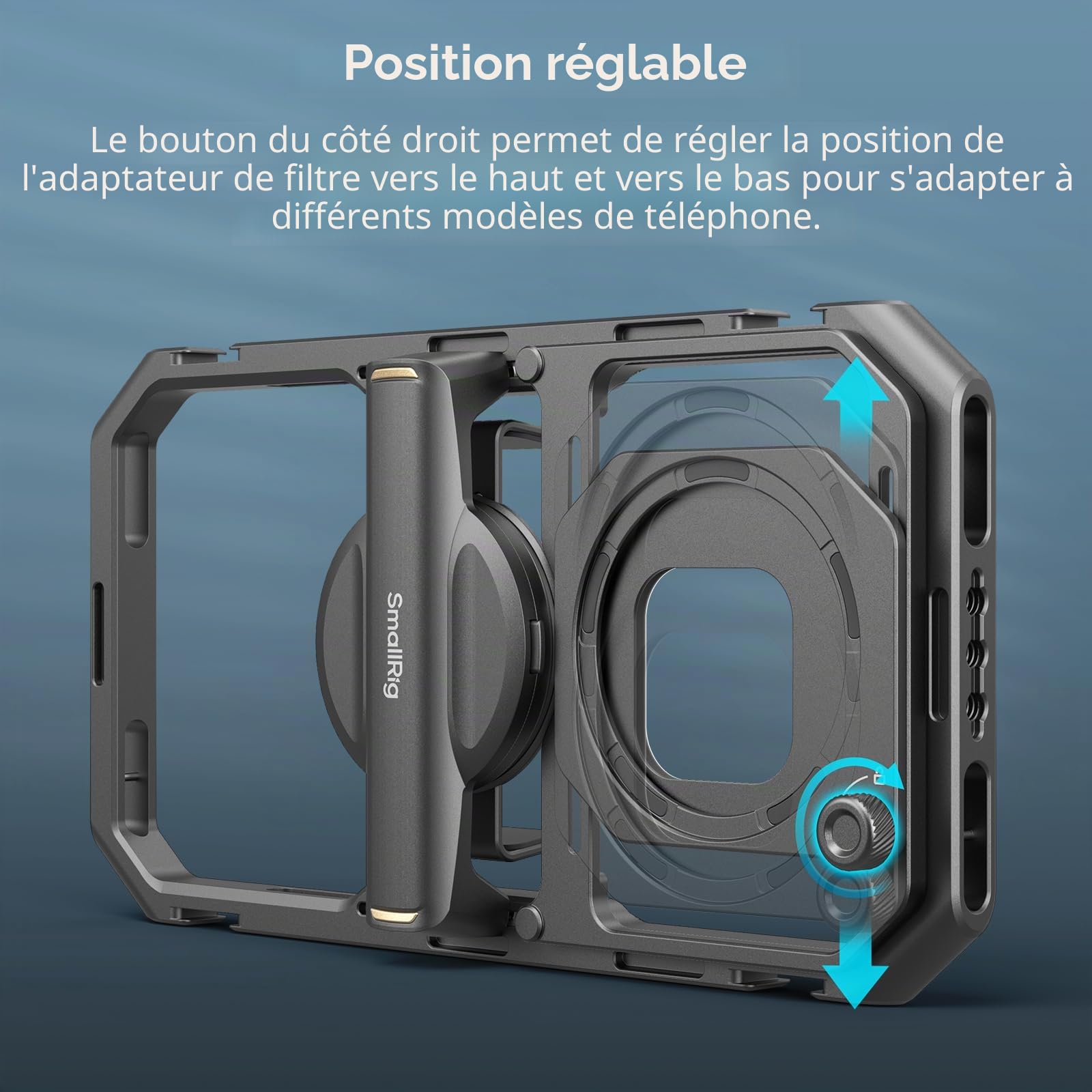 SMALLRIG 67 mm Adaptateur de Filtre Magnétique pour Cage Vidéo Mobile Universelle, Attraction Magnétique Bidirectionnelle Puissante, pour Cage de Téléphone Magnétique SMALLRIG 4299B - 4843