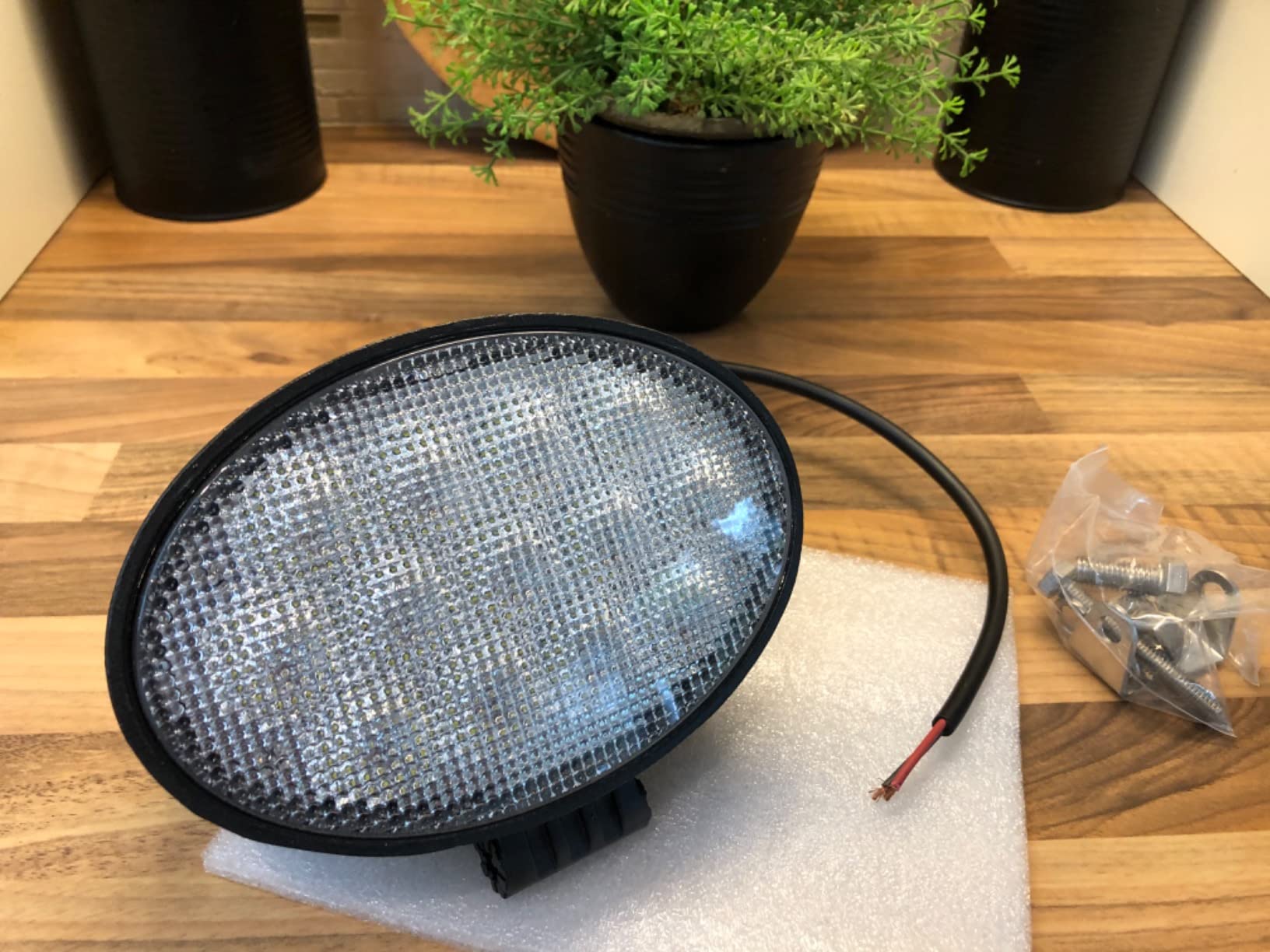 6.5-inch Oval LED Tractor Flood Work Light, 5850 Lumen, 1 Pack