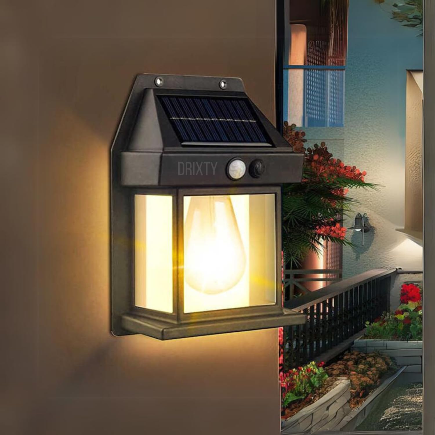 DRIXTY Led Bright Solar Light Outdoor, 120 LED Solar Motion Sensor Lights Outdoor, 3 Adjustable Heads Solar Street Light Solar Security Lights, IP65 Waterproof Flood Lights (Bulb_Light) (B0CN3S3LB8) Amazon Price History, Amazon Price Tracker