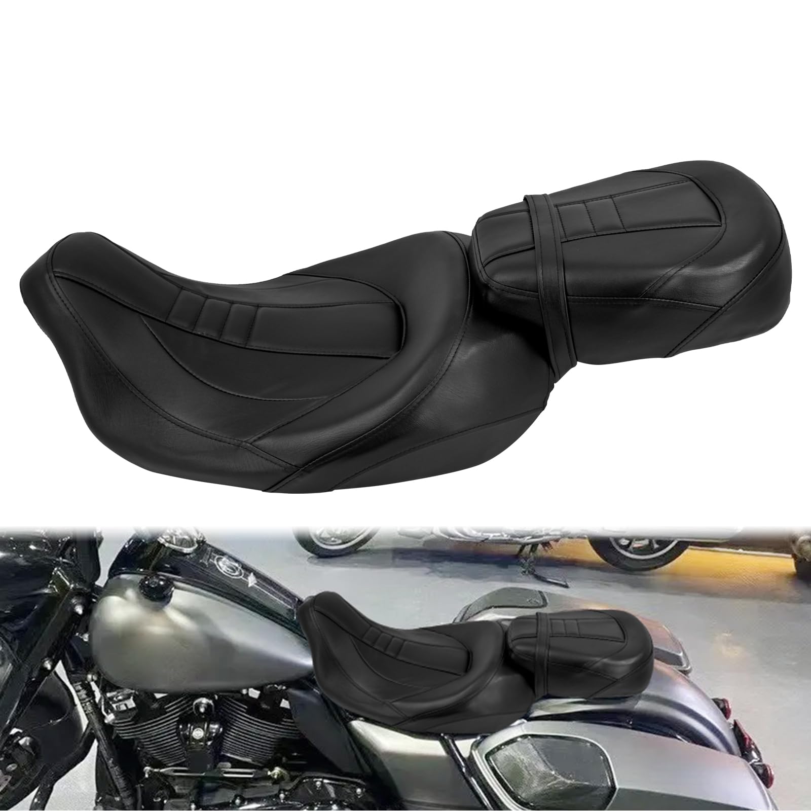 ハーレー タンデムシート 2009-2023 対応 Amazon | HCmotorku バイク シート タンデムシート ピリオン