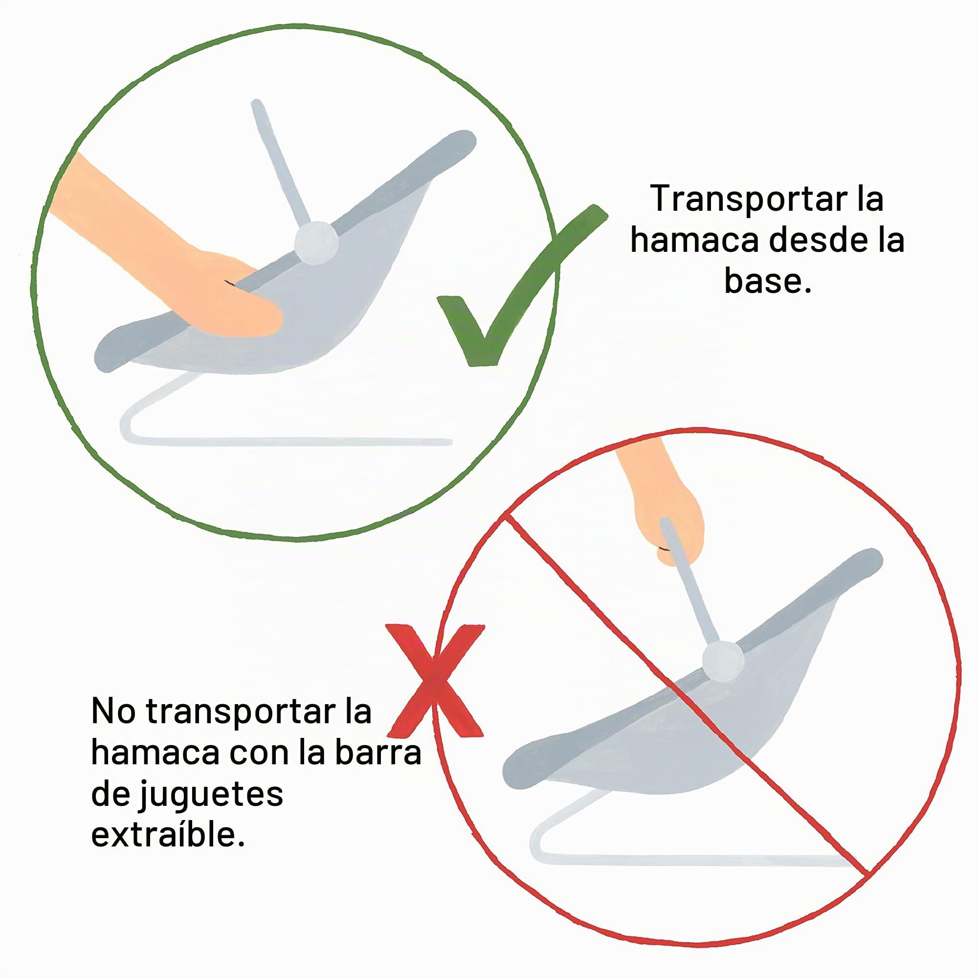 Summer Dúo de hamaca y mecedora 2 en 1, práctica mecedora y hamaca portátil para bebés con juguetes blanditos y vibraciones relajantes