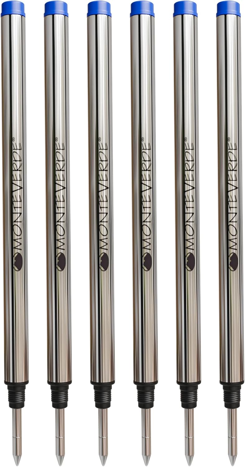 Monteverde Fine Rollerball Refill For Montblanc Rollerball Pens, 6/Pack, Blue (M223BU) Monteverde Fine Rollerball Refill For Montblanc Rollerball Pens, 6/Pack, Blue (M223BU)