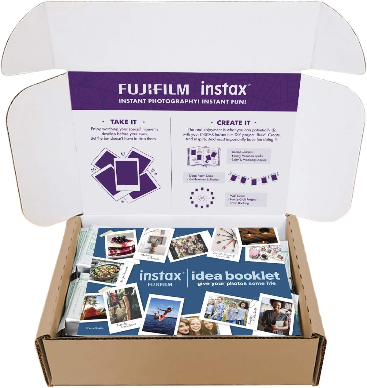 Fujifilm Instax Mini Instant Film packs inside the box