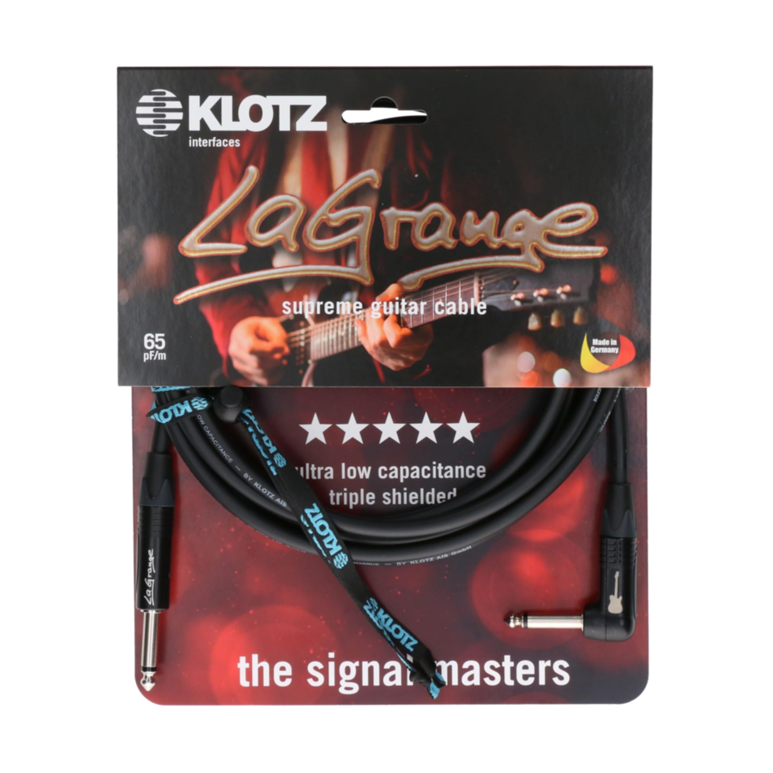 Klotz LA-PR0600 LaGrange Guitar Cable 6 m - Instrument Cable
