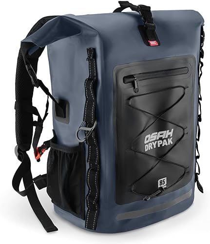 Mochila impermeable 35L55L85L  Mochila de senderismo resistente con parte superior enrollable que mantiene el equipo seco para viajes, kayak,