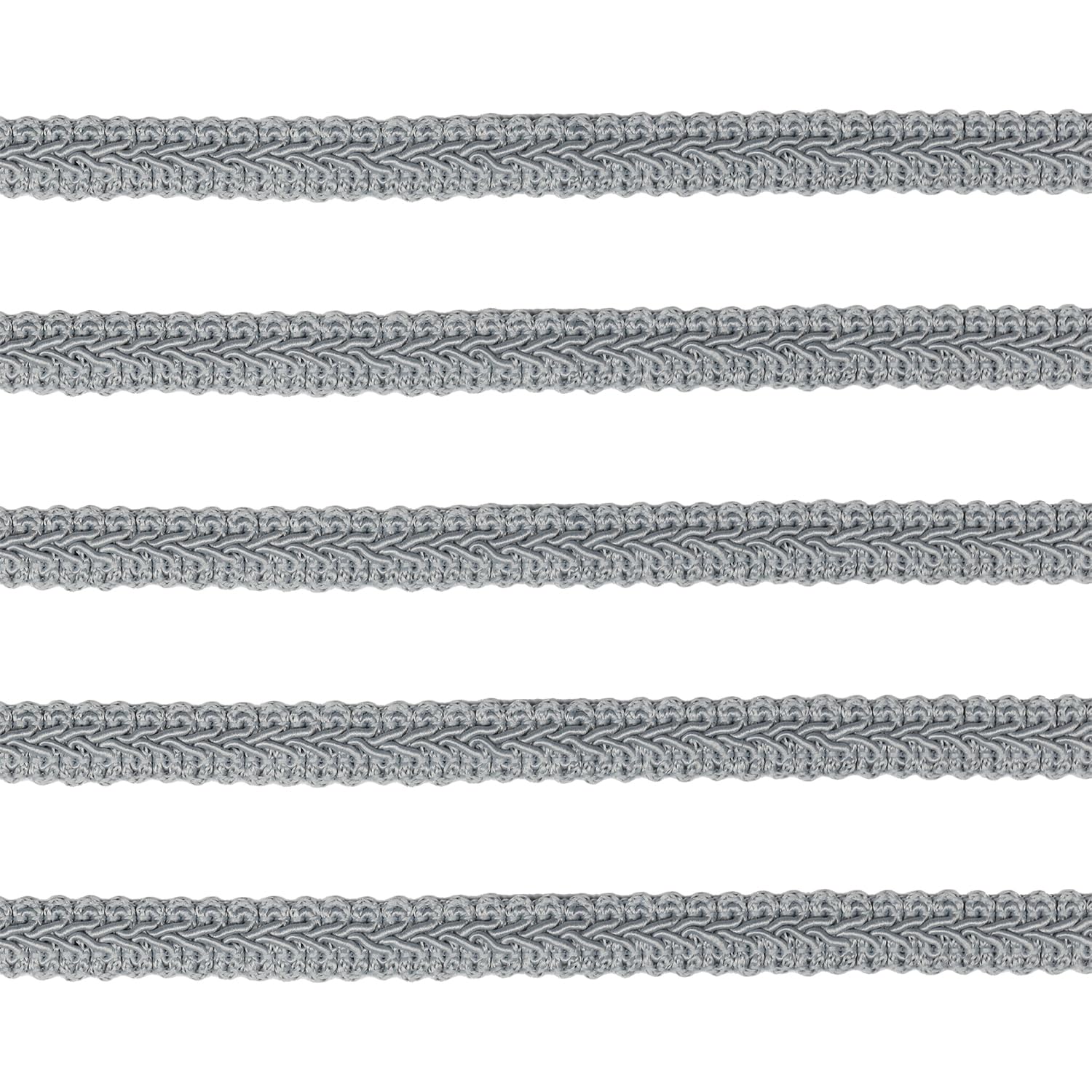 Tibaoffy Long 12 Yard Wide 12mm/0.47nch Centipede Ribbon Trim Lace Gimp Braid Decorated Lace for DIY Craft Sewing Fabric, Crafts and Sewing（Grey）