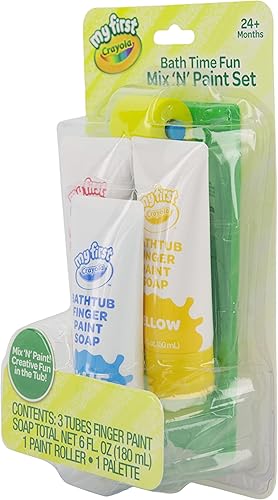 Miniatura 2 de Crayola Juego de cepillo para bañera y jabón para pintar dedos