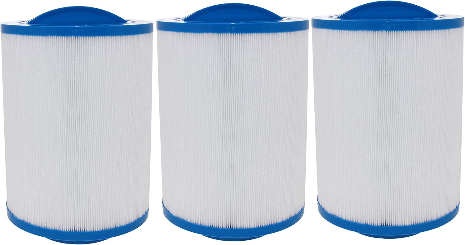 Neo-Pure PS-5F20-BB Pool and Spa Filter 5-3/8" x 7” Compatible with Unicel 5CH-203, Pleatco PLAS35 and Darlly 50201, Filbur FC0303 Hot Tub Replacement (3 Pack)