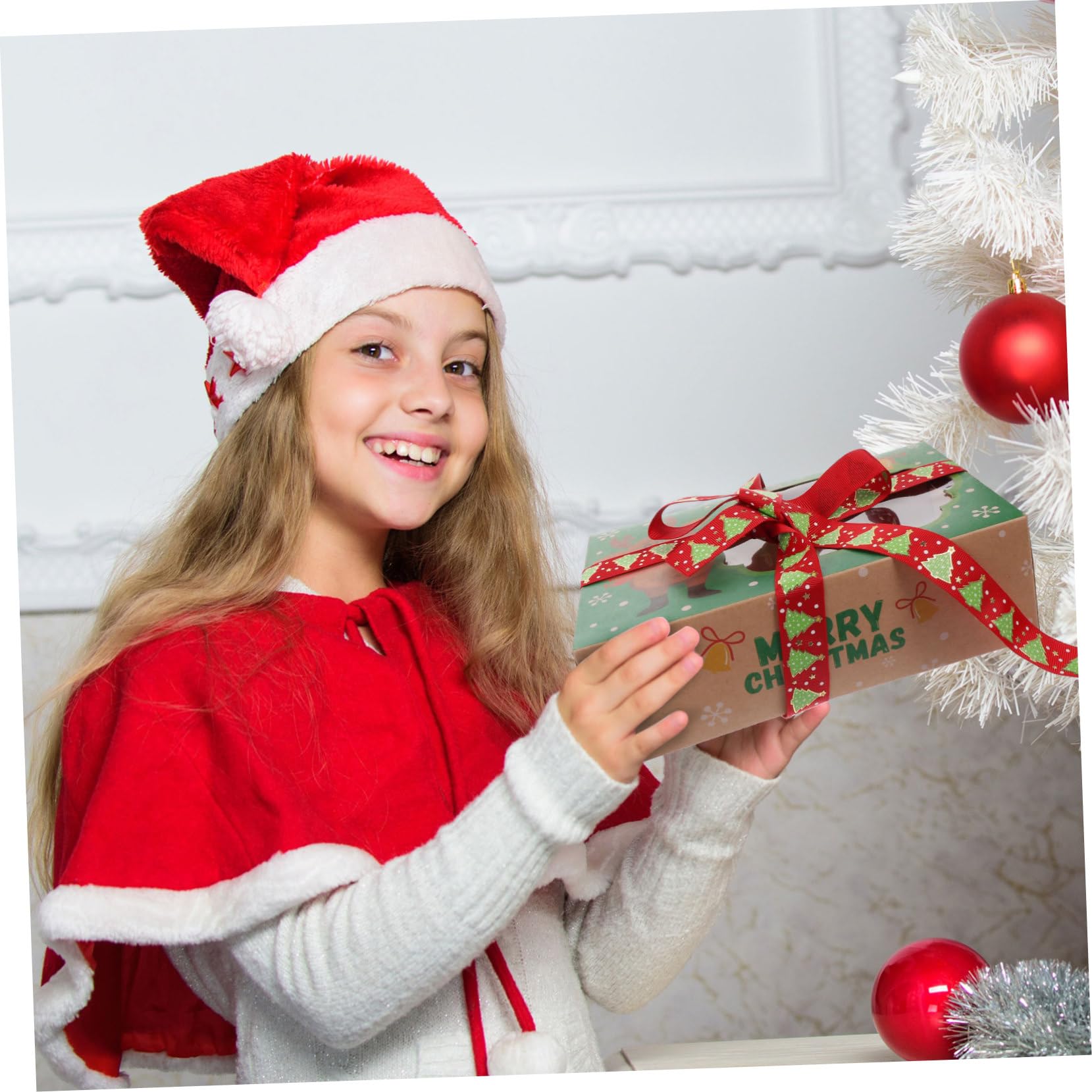 EXCEART 36piezas Cintas De Embalaje Navideñas Lazos Decorativos Para Bodas y Fiestas Para Decoración De Navidad y Eventos Festivos