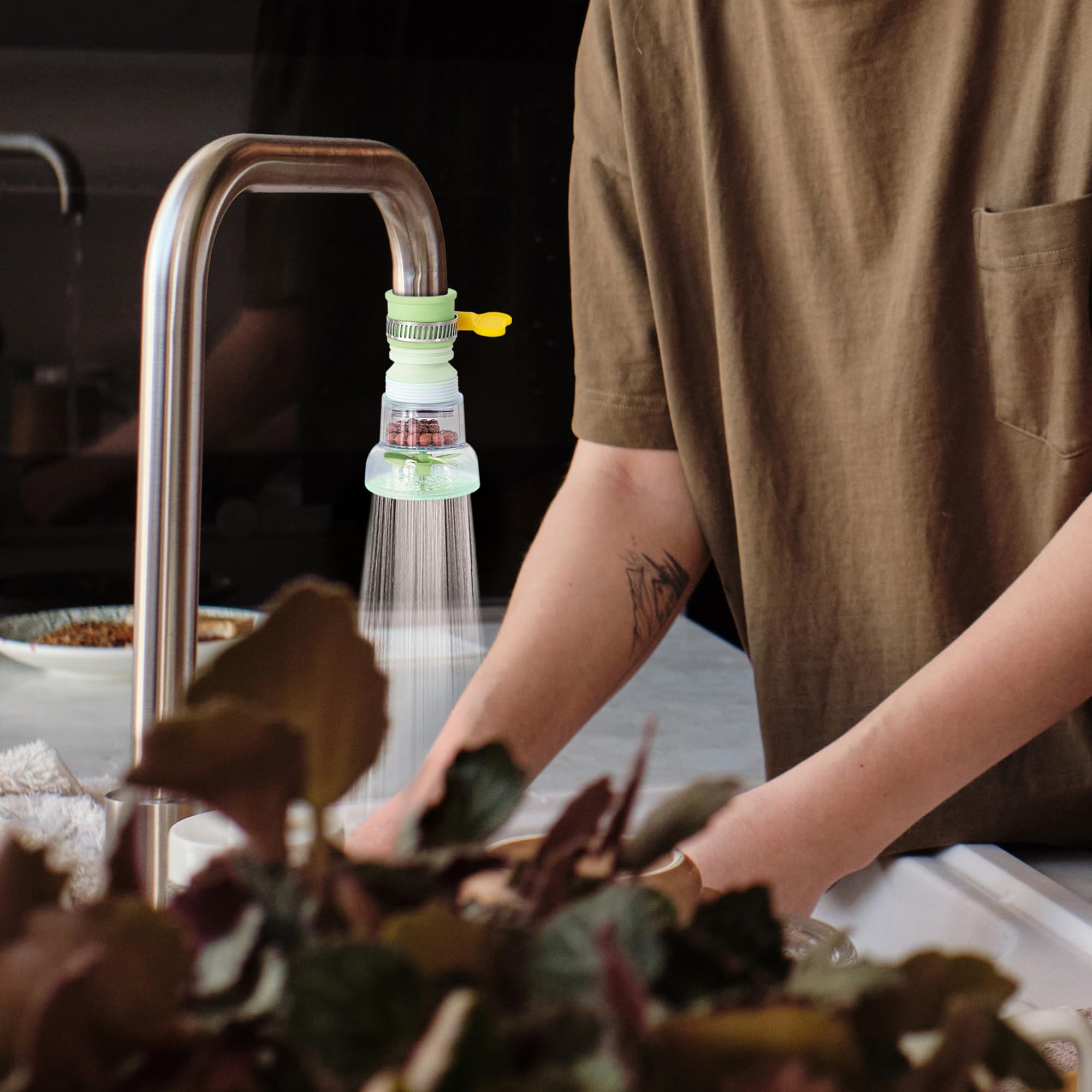 3 Pcs Faucet Filter Set - Water Faucet Extenders 360 Rotating Adjustable Water Purifier for Sink 0 83 — view 8