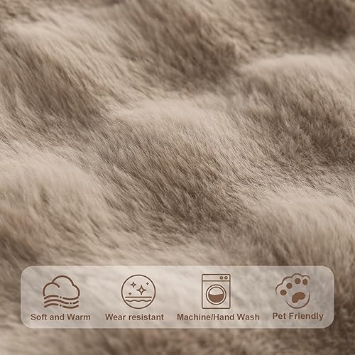 Miniatura 5 de Funda de felpa suave para sofá modular de 3 cojines, funda gruesa y cálida para sofá modular de 3 cojines, funda protectora antideslizante para