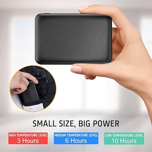 Miniatura 3 de Chaleco calefactable, batería externa de 10000 mAh para chaqueta calefactable, chaleco eléctrico, sudaderas con capucha para hombre y mujer