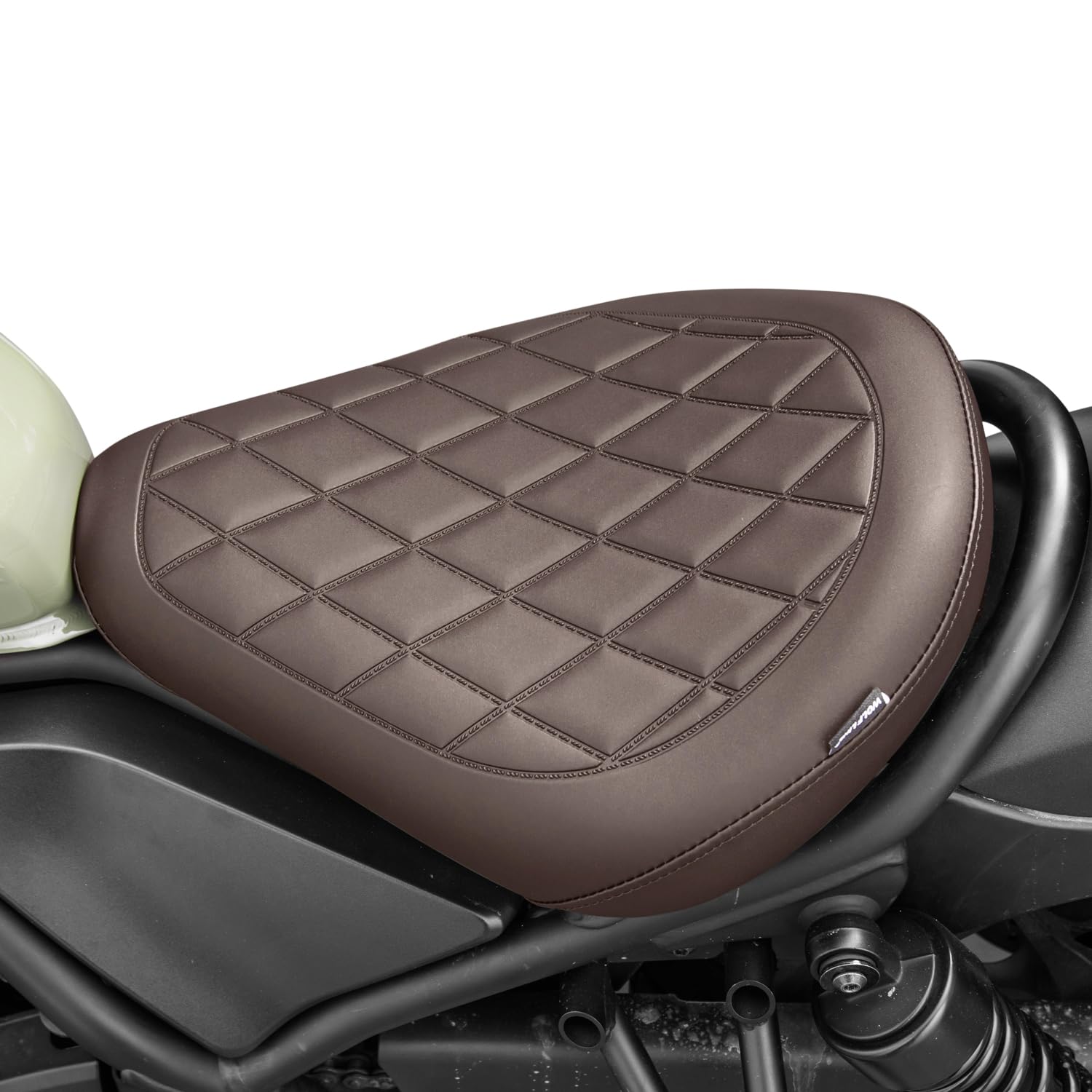 Motorrad Sitzbank Sitz für Rebel CMX 500 300 2017-2024 2025 2026 CMX500 CMX300 Solo Fahrersitz Fahrer Sattel (Vorne- Braun)