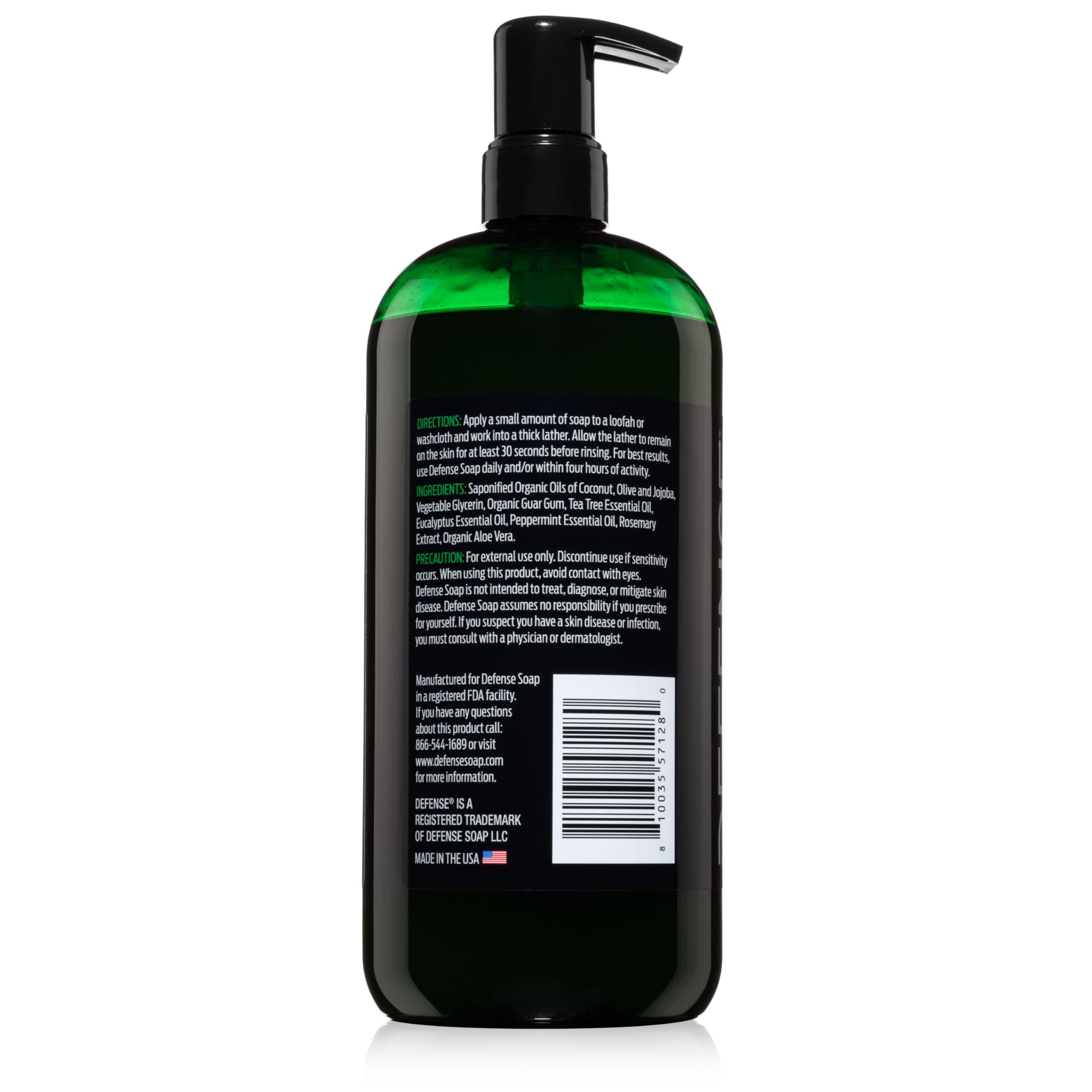 Defense Soap Peppermint Tea Tree Body Wash