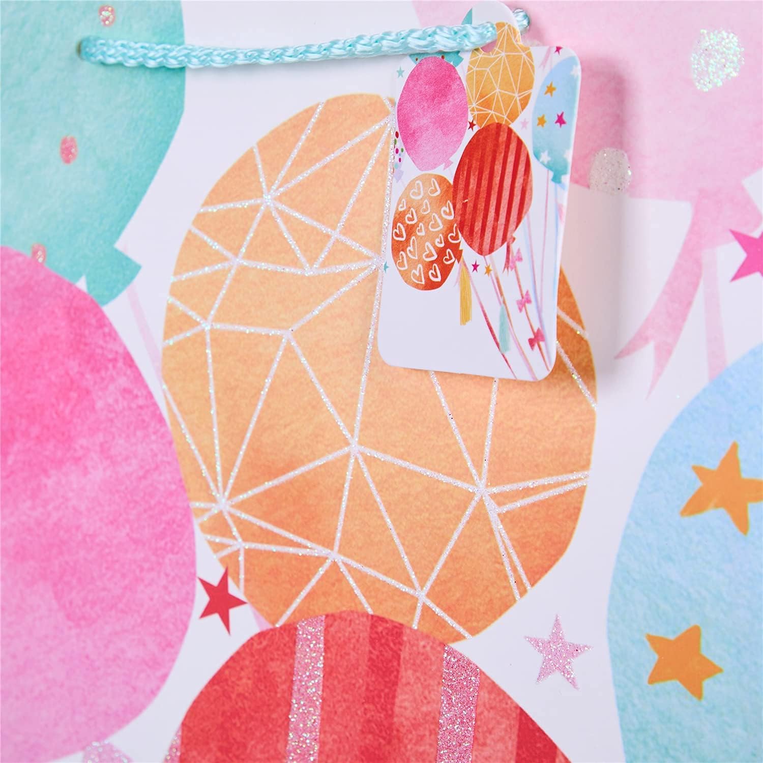 16 Stück Happy Birthday Geschenktüten Mit Griff – Bunte Party-Beutel Wiederverwendbar (4 Designs)