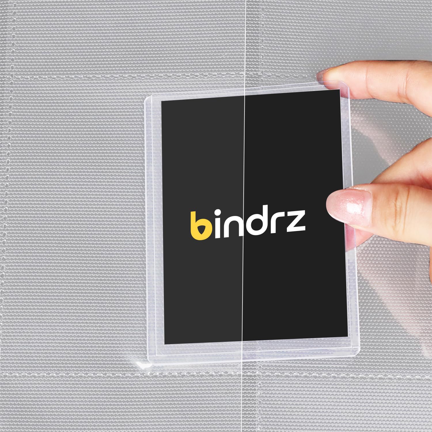 bindrz Raccoglitore a 9 tasche con 252 scomparti (tutti bianchi) | Può contenere 252 Toploaders, archivio sicuro album con cerniera senza anelli, tasche laterali di caricamento