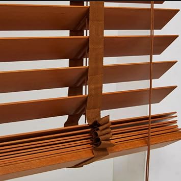 Wood Venetian Blinds for Windows 50mm Wide Slats PVC Window Shades White Tape Blind,Light Filtering Venetian Shades,Privacy Shutters60x130cm/23.5x51in