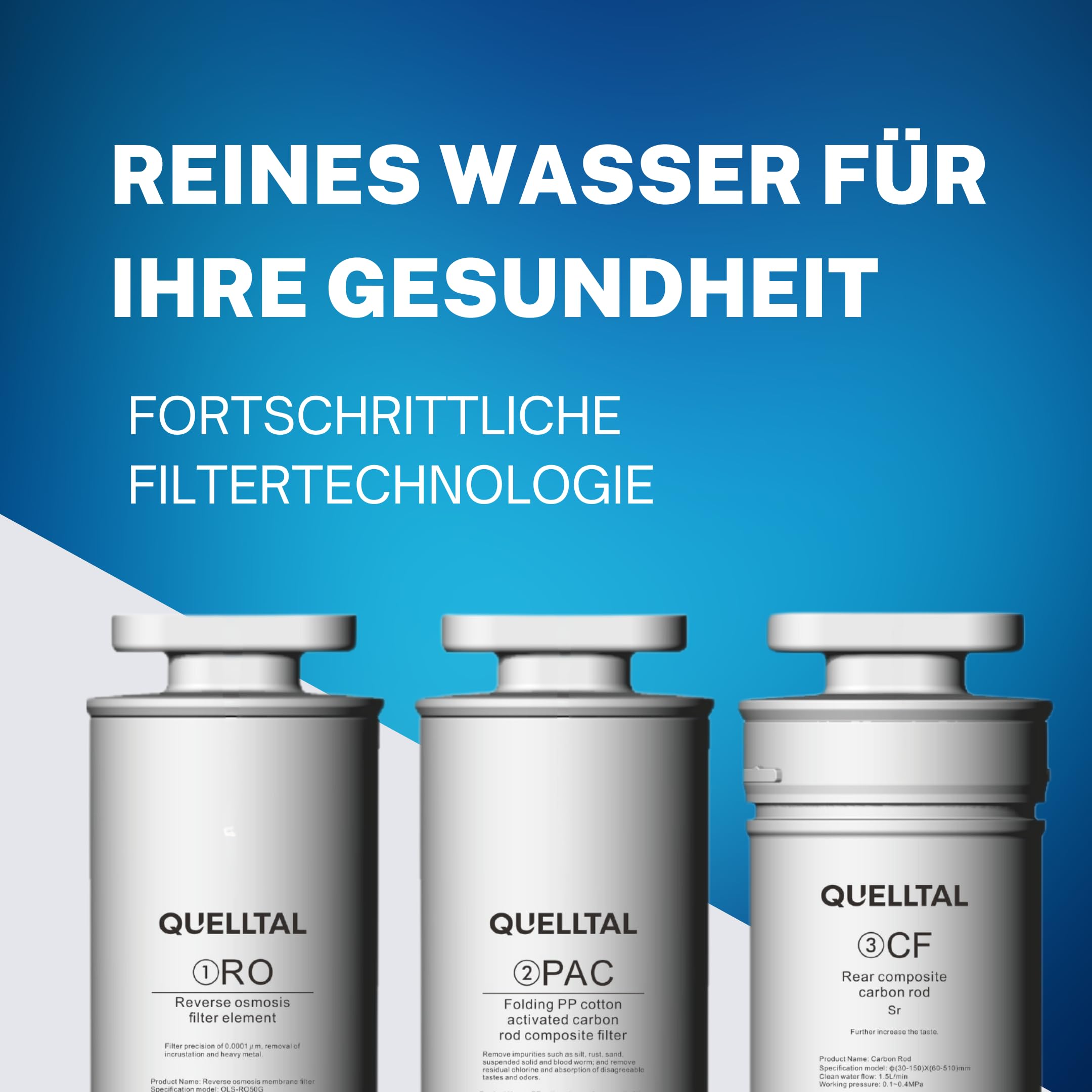 Pro 5-in-1 Osmoseanlage [Schwarz | 6 Temperaturstufen | 5 Filterstufen] – Mobiler Wasserfilter ohne Anschluss – Umkehrosmose für Küche, Büro & Wohnmobil – Kalkfreies, reines Trinkwasser