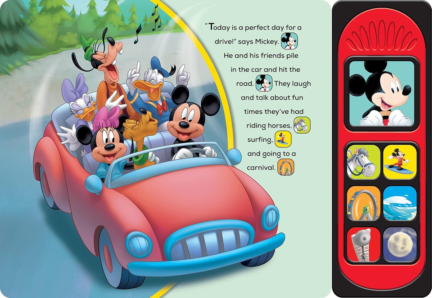 Libro sonoro di Topolino per più piccoli, pacchetto di libri di attività Disney con un libro sonoro di apprendimento interattivo più adesivi, altro | Regali di Topolino e amici per bambini