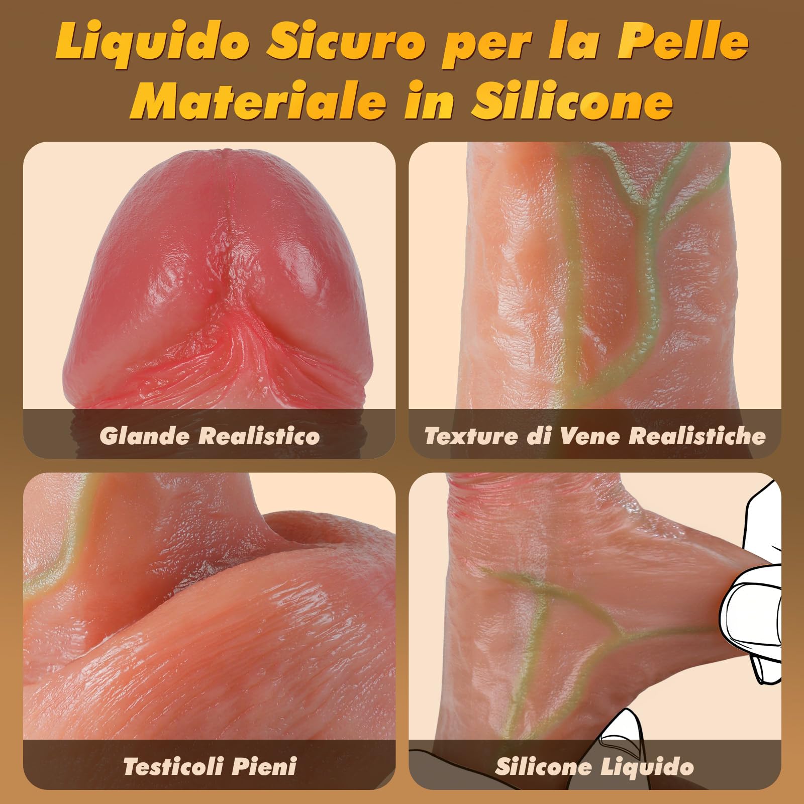Dildo Realistico Vibratoreper Donna Professionale - Dildo Vibratore Butt Plug Anale Stimolatore Clitoride Femminile Sex Toys con 7 Spinta e 10 Vibrazione, Pene Realistico xxl Grosso Sexytoysys Donna