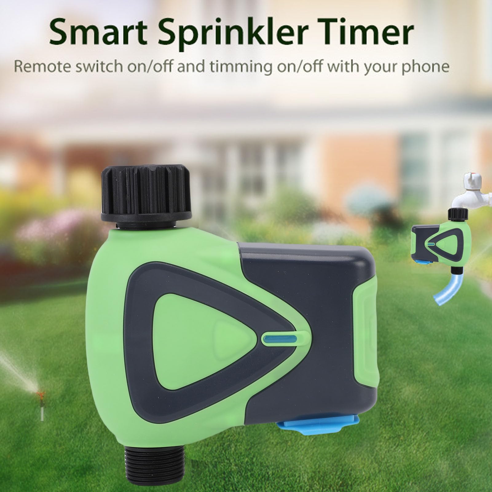 Water Timer Smart Sprinkler Timer Controllo vocale Controller automatico di irrigazione per giardino Prato Piante in vaso Tubo ABS da 3/4 pollici