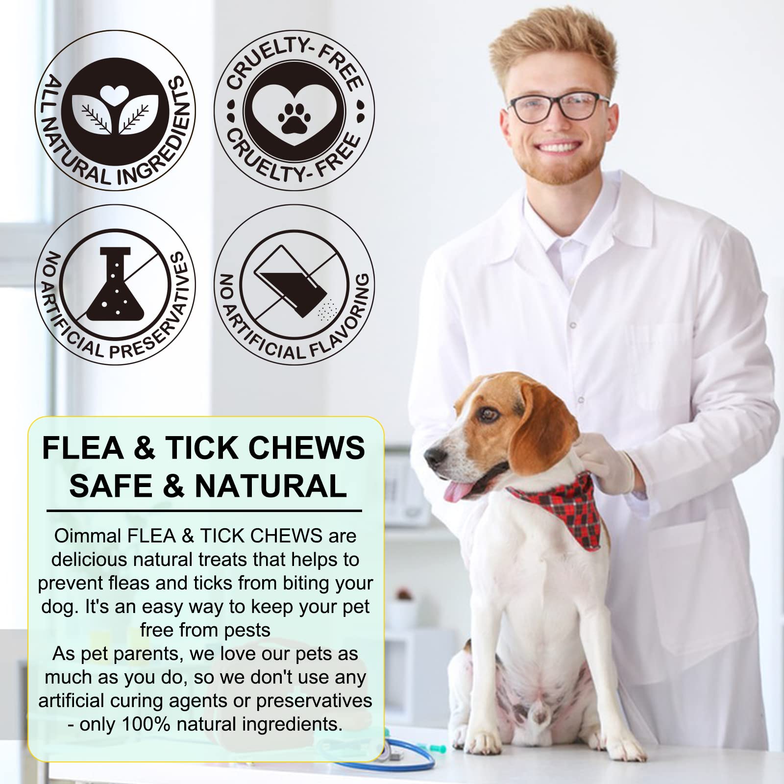 Antiparassitario Cani Pastiglie, Compresse Antipulci Per Cani, Prurito cutaneo, Equilibrio dei lieviti, Allergie, Sistema immunitario e Supporti per la Salute Generale