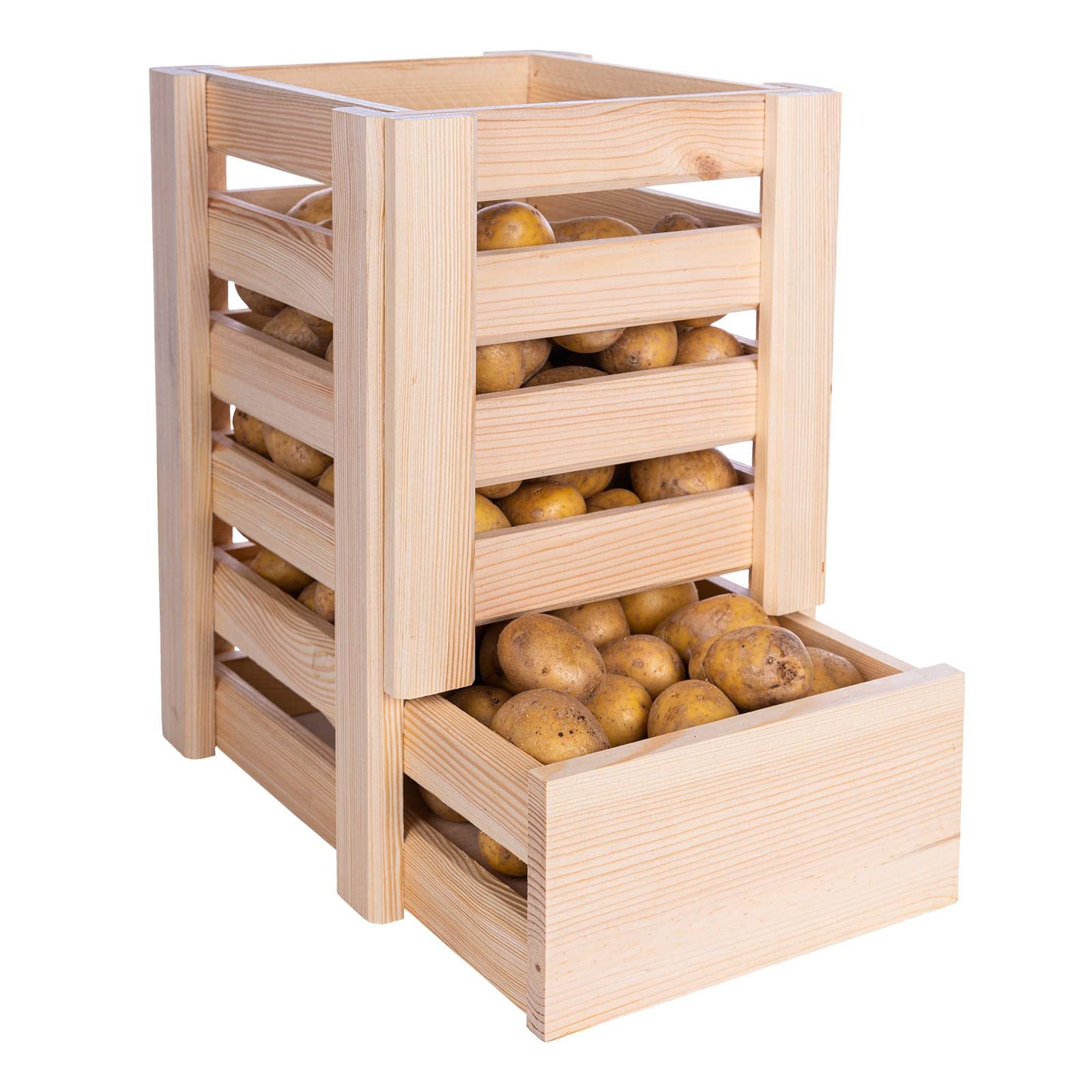 BooGardi Kartoffelkiste aus Holz · 40x40cm · Kartoffeln lagern