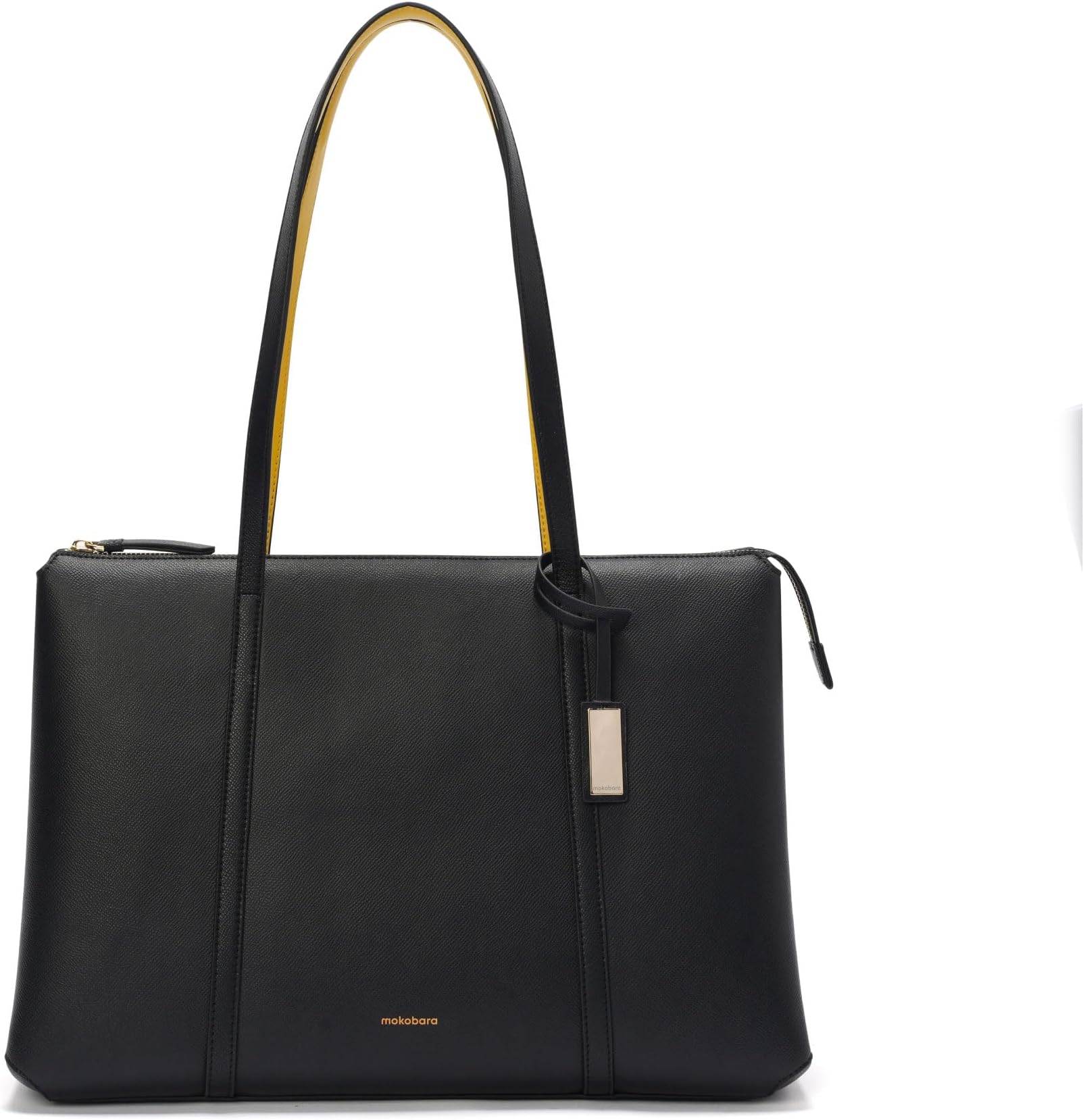 The Easy Going Tote | Vegan Leather Black Tote Bag for Women