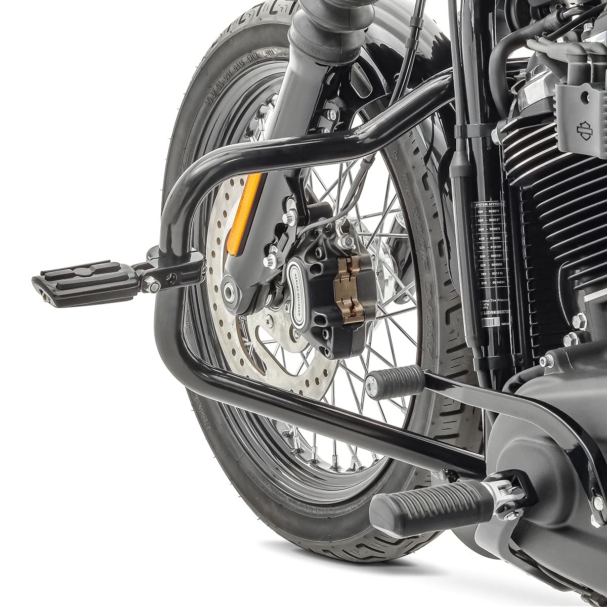 Repose-Pieds Moto 1 Pouce – Paire De Pédales Pliables Pour Barre De Crash Bar 25 Mm – Noir Robuste