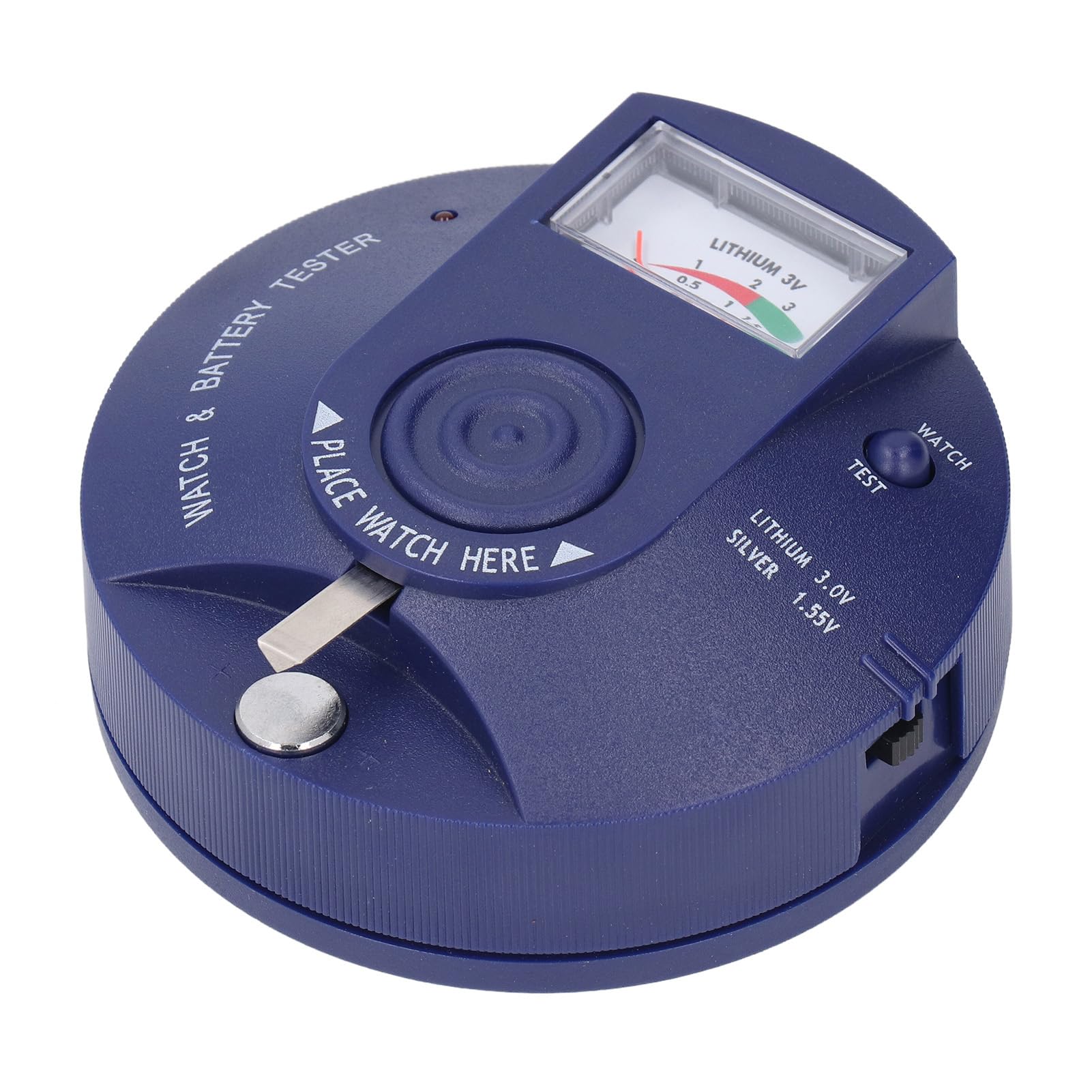 Testatore di batterie per orologi da polso e pile a bottone – Analizzatore portatile per batterie da,5 V e 3 V con rilevamento quarzo e test impulsi integrato