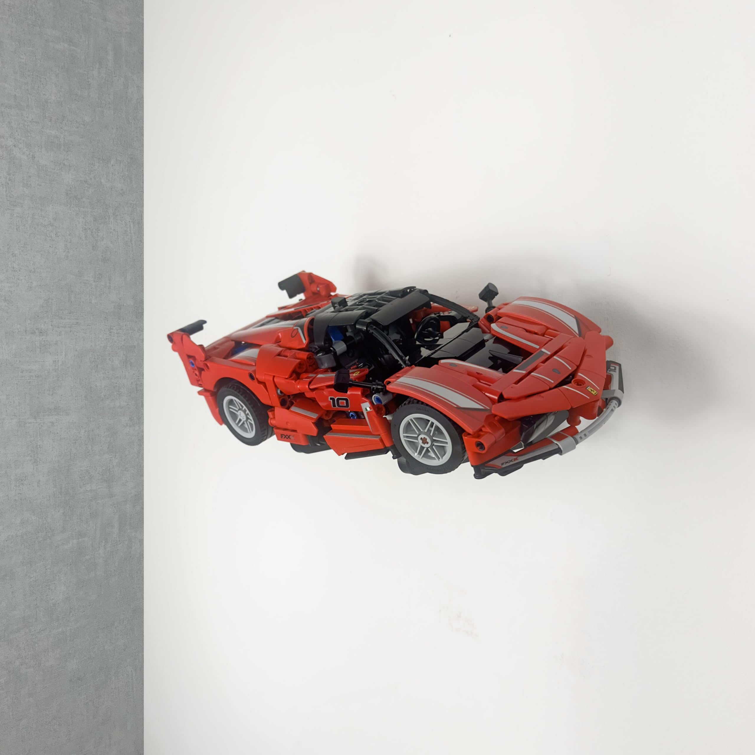 Brick Nest Wall Mount Compatible with Lego Technic Ferrari FXX K 42212 Display Stand Bracket