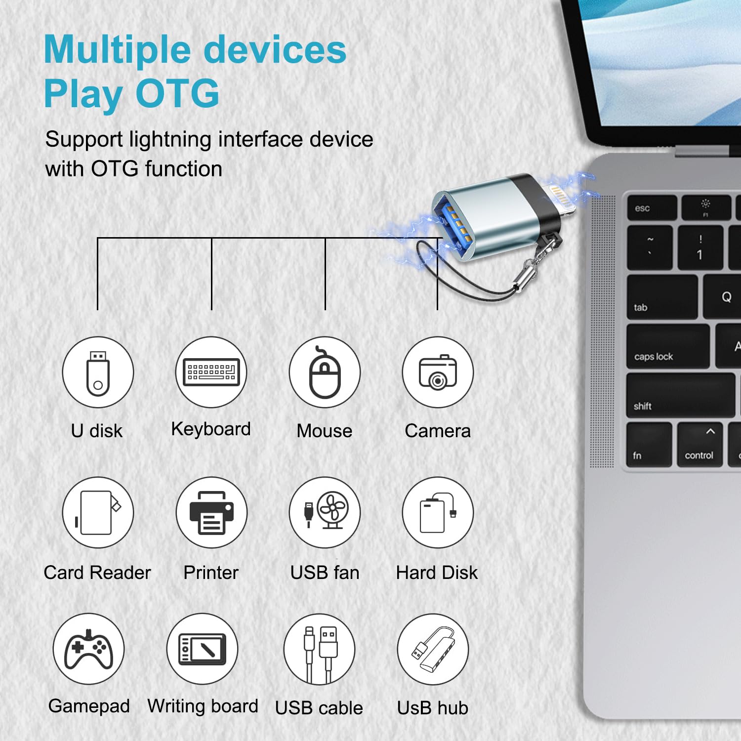 Innostyle Adattatore Lightning Usb-C Otg 3A Per Iphone 11