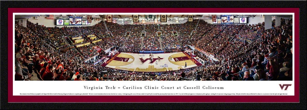Virginia Tech Basketball - College Posters, Framed Pictures and Wall Decor by Blakeway Panoramas