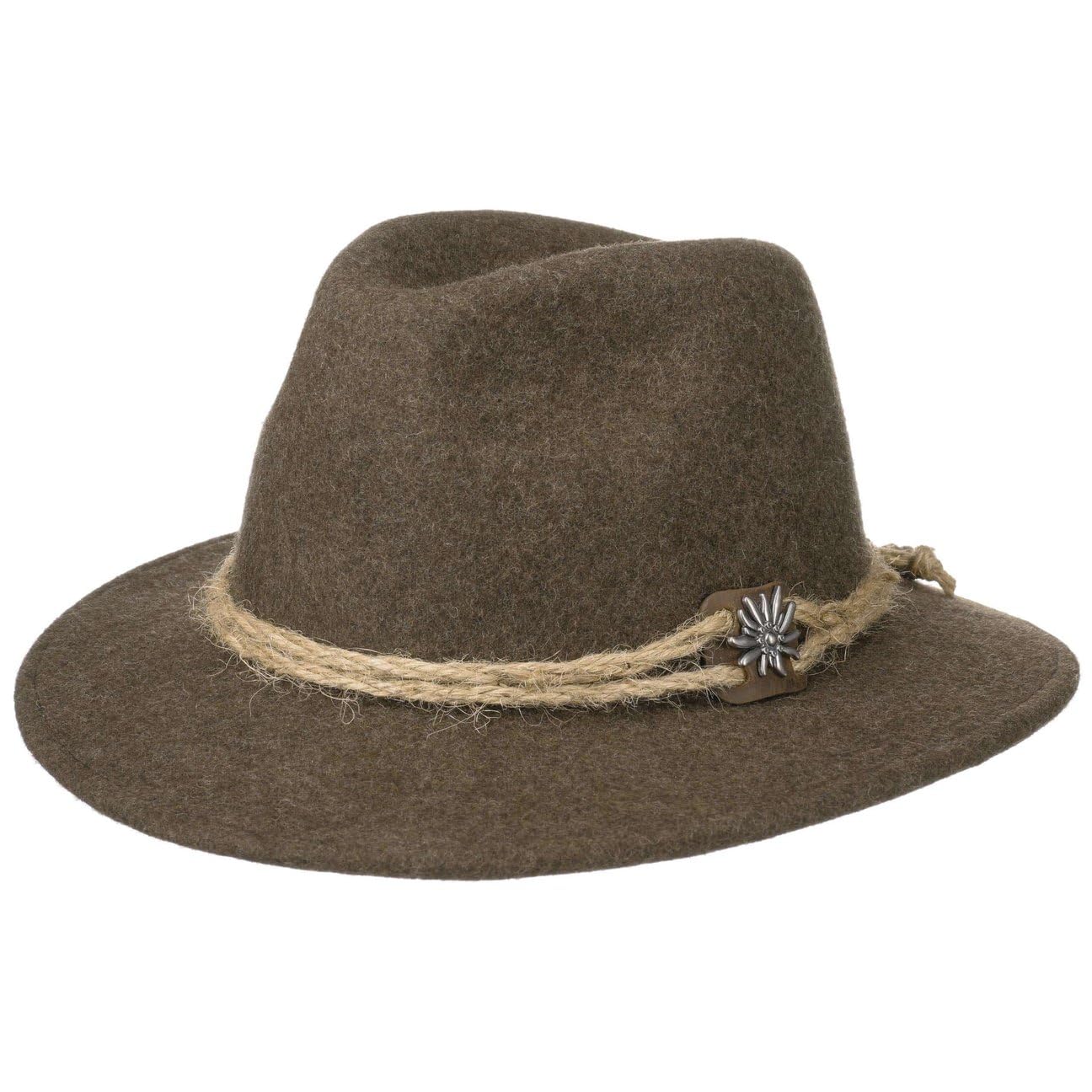 CAPPELLISHOP Edelweiss Cappello Tirolese Traveller con Cordino Decorativo Uomo Tutto l Anno