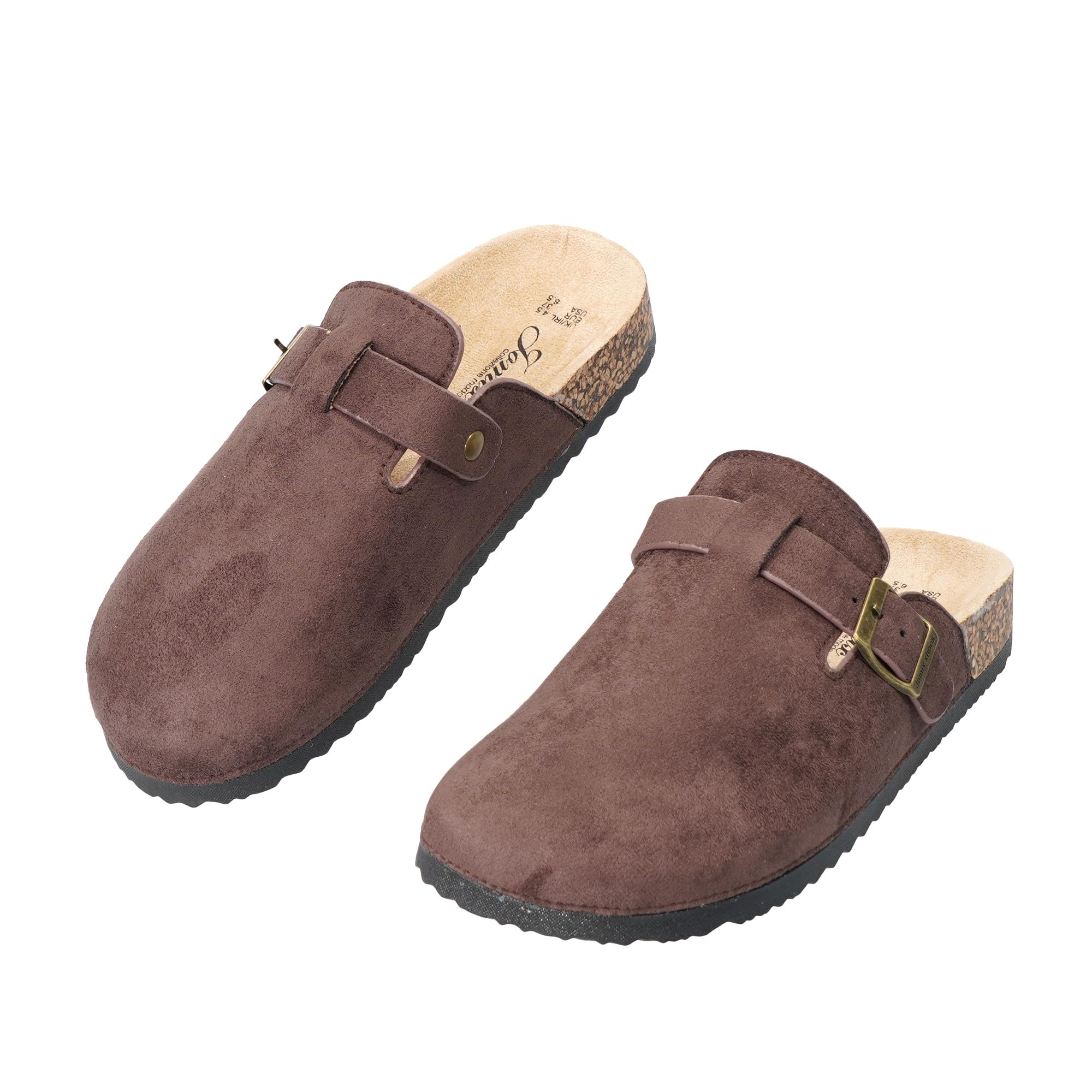 JOMIX Clogs Damen Pantoletten mit Verstellbar Schnalle Elegant Hausschuhe Weiche Anatomische Gummi Gartenschuhe