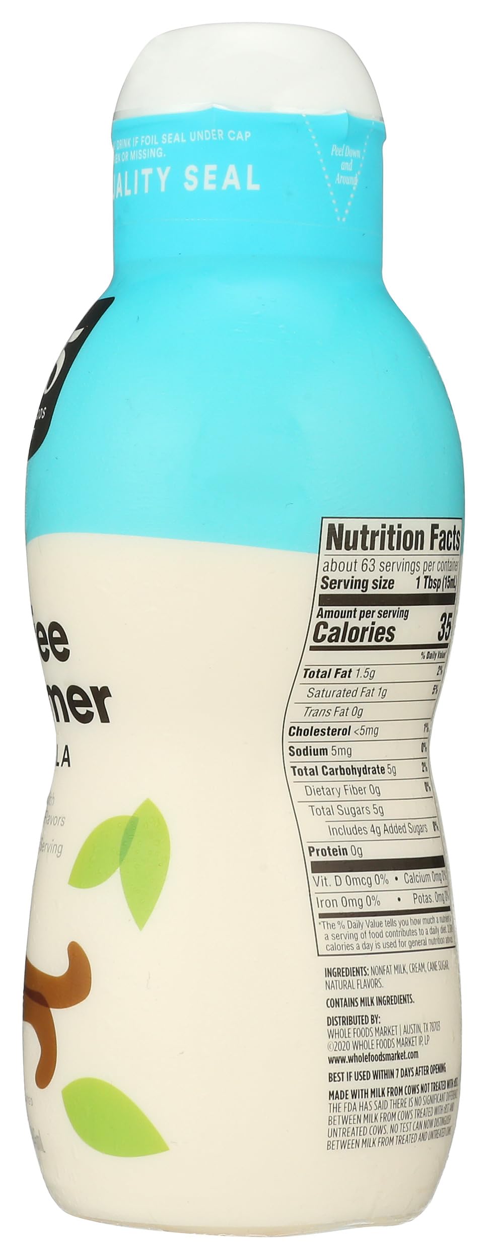 365 By Whole Foods Market Coffee Creamer Vanilla 32 Ounce — view 5