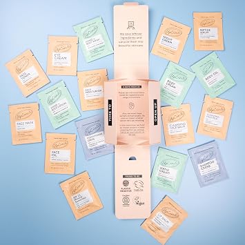 UpCircle The Pamper Kit - 18 Pieces - Sample Tester Pack Of Full Skincare, Hair Care + Body Range - Perfect Gift Idea, Pamper Night, For Holiday or Wedding Favour - Natural, Vegan, Cruelty-Free