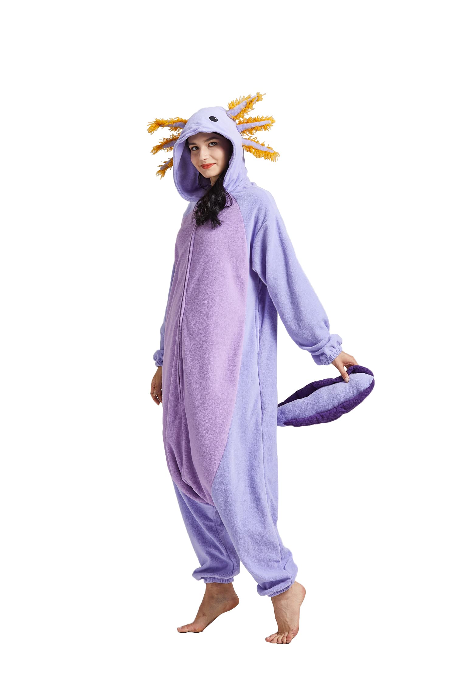 SAMGU Pigiama Animal Adult Unisex Carnevale Axolotl Cosplay Onesie Halloween Costumi Tuta Intero Loungewear Donna