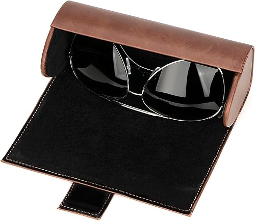 Miniatura 3 de Linkidea Estuche rígido extra grande para guardar lentes de sol, compatible con DIOR EverDior A1U 30Montaigne BU Missdior B1U (marrón)