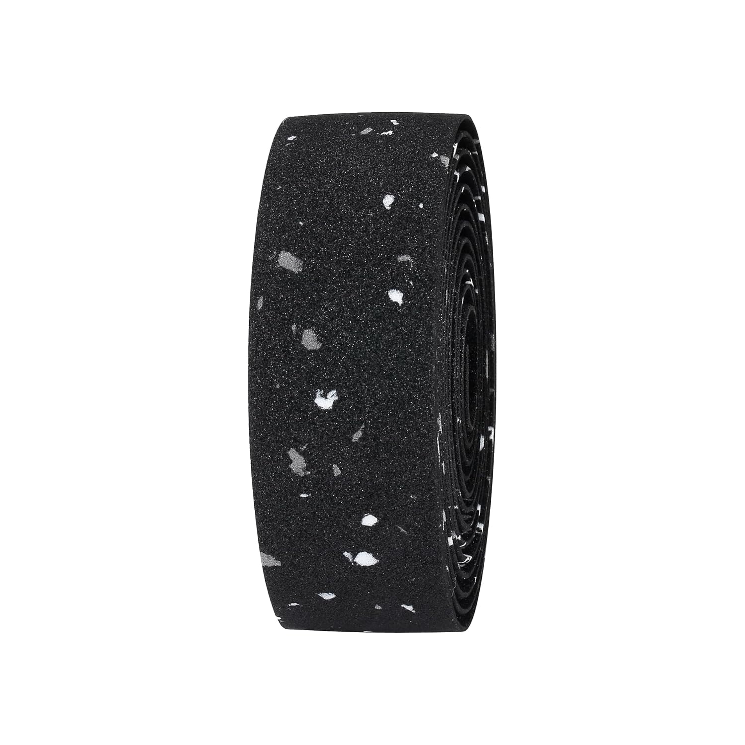 BBB Cycling Handlebar Tape - RaceRibbon ECO - Road Bike Bar Tape - Recycled Material - with Handlebar Plugs - Black Speckle - 200 x 3 cm - BHT-01ECO