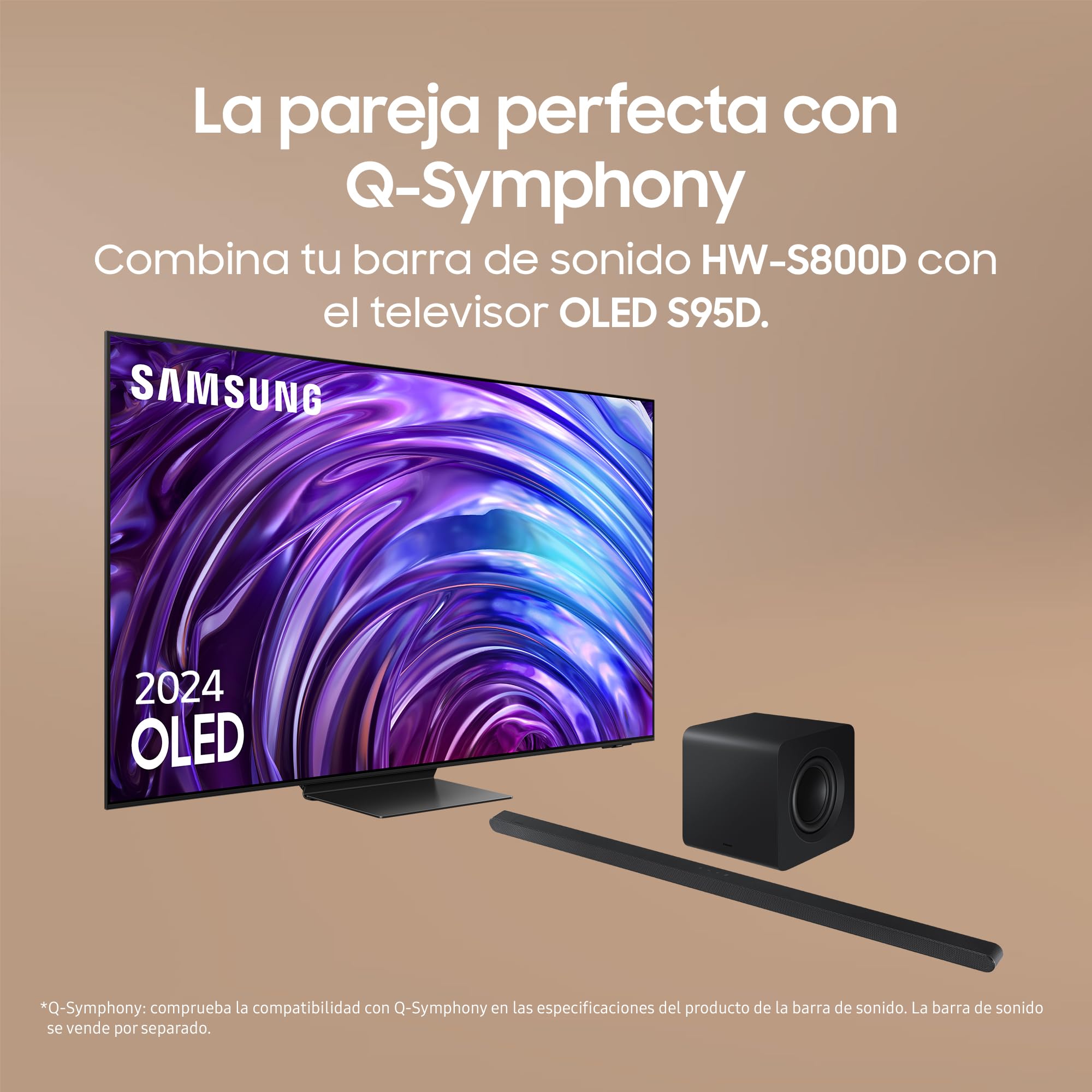 Samsung Soundbar HW-S800D/ZF serii S, 10 głośników, bezprzewodowy Dolby Atmos, 3.1.2-kanałowy dźwięk, Q-Simphony, Alexa, kompatybilny z Google Assistant, Titan Black 2024