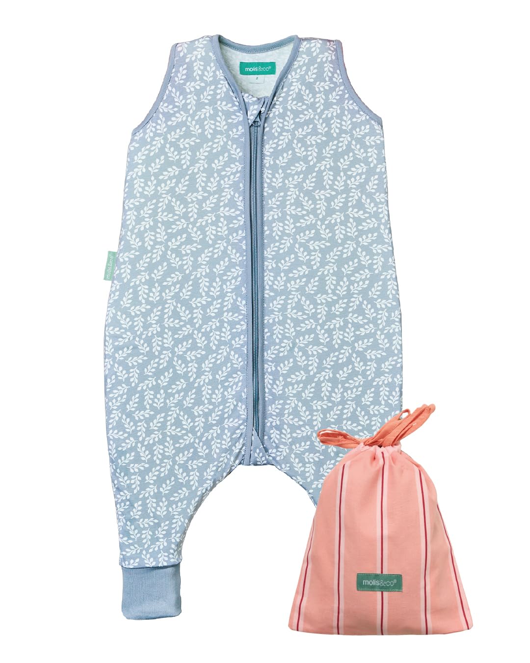 molis&co. Pijama Burbuja. 0.5 TOG. Ideal para Verano. 100% algodón. (Blue Garden, 2 years) — image 1